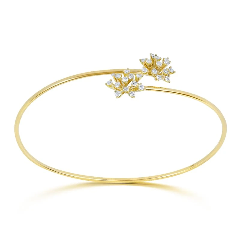 Hueb,18k Luminus Yellow Gold Bracelet/bangle With 0.31 Cts Vs-Gh Diamonds,SMALL