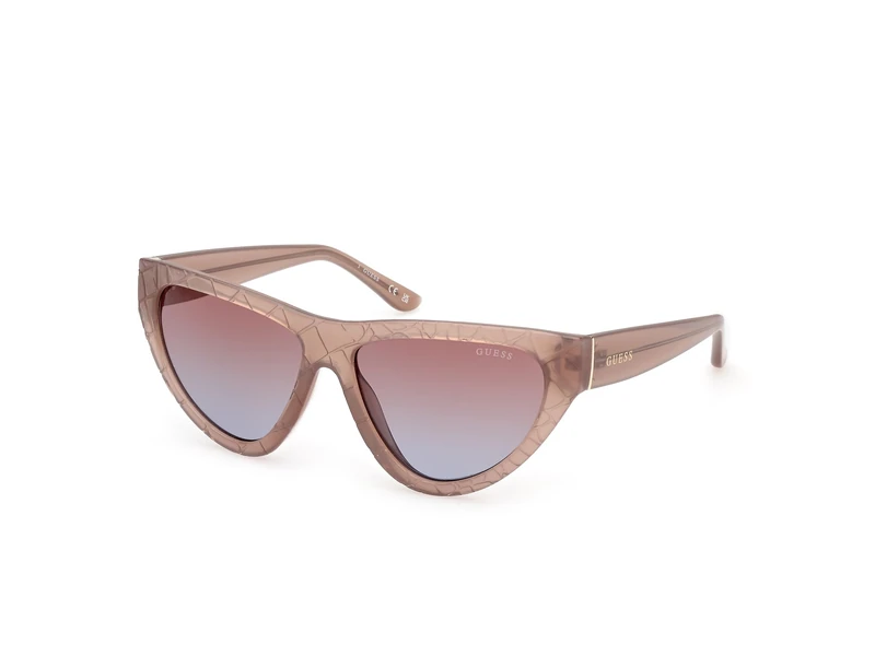 GUESS Ladies Women GU0015157F57 Sunglass Sunglasses Shiny Beige