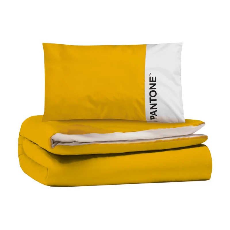 Osama Home Pantone™ Double Duvet Cover Set Cotton for Duvet Bed Consisting of Duvet Cover 255 x 200 cm with Flap 40 cm + Pillow Cases for Bed 50 x 80 cm, Duvet Cover Set for Double Bed Set