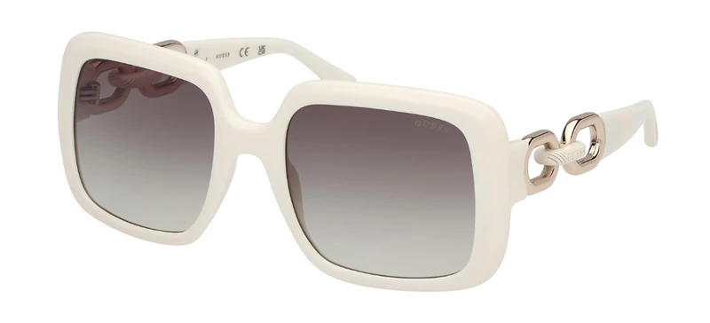 GUESS Gu00161 Sunglasses, White, 56