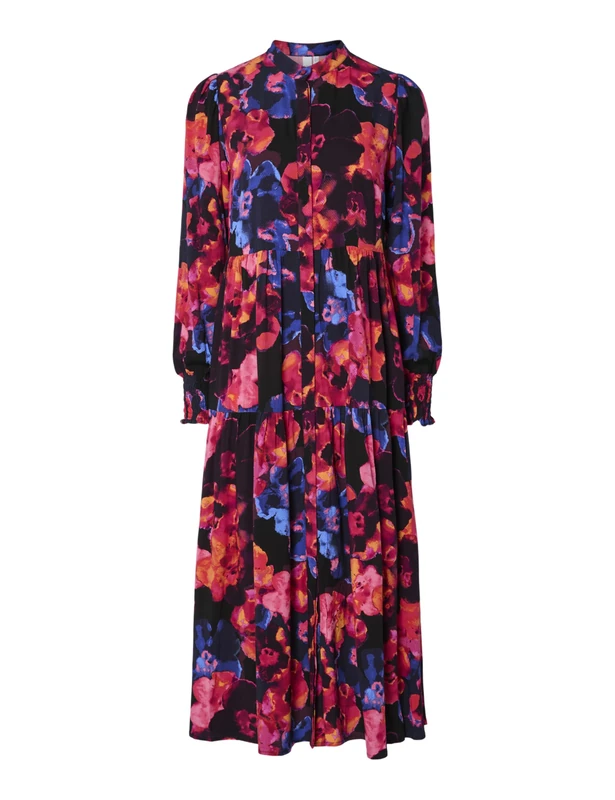 Y.A.S Yasasina LS Long Shirt Dress S. Noos, Blazer Navy, 14