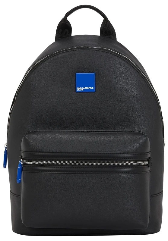 KARL LAGERFELD JEANS, Men's, Box Logo Backpack, Black, One size