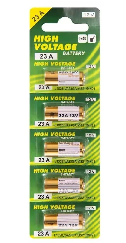 Sivitec 5-Pack Alkaline A23 23A 12V Batteries for Doorbell, Alarm Clock, Car Key
