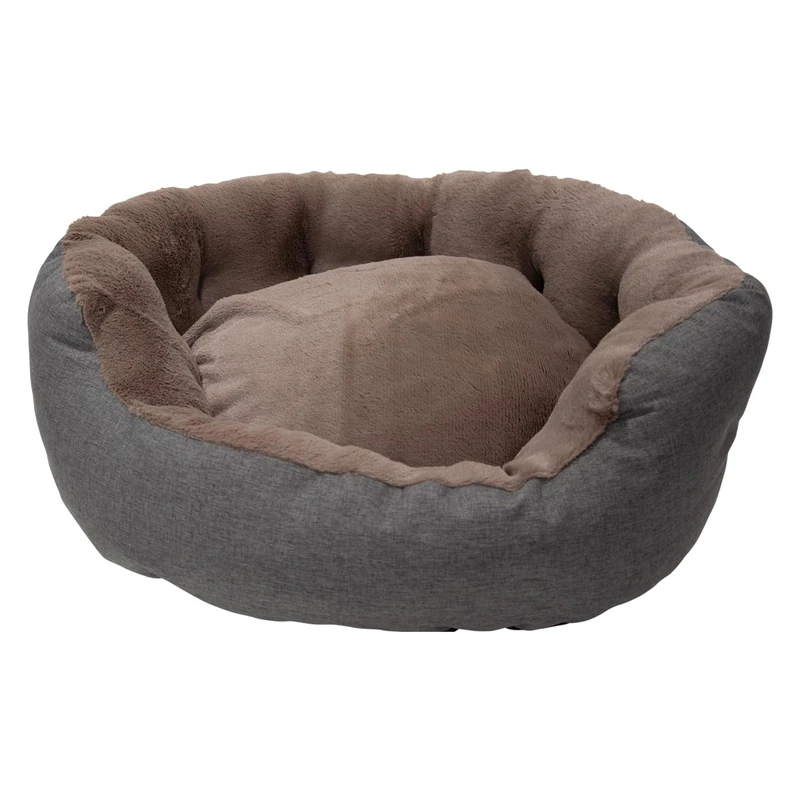 JACK AND VANILLA, Comfortable Sofa for Animals, Modern and Durable Design, Easy to Clean, with Removable Cover, Dimensions 65 x 50 x 28 cm, Colour: Dark Grey
