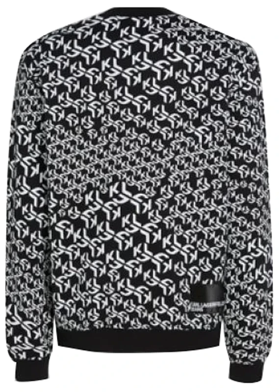 KARL LAGERFELD JEANS, Men's, Regular Monogram Sweat, Regular Fit, Multicolor, XXL