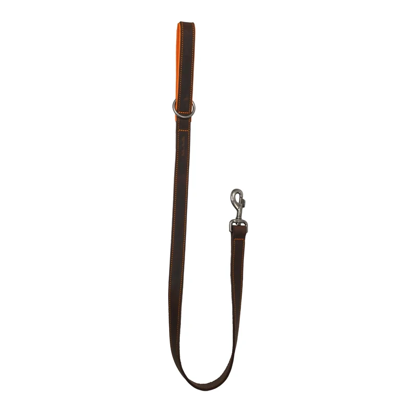 JACK AND VANILLA, Modena Genuine Leather Lead 25 mm x 100 cm Elegant and Durable Design Perfect for Control During Walks Classic Brown - Image 1