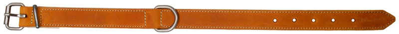 JACK AND VANILLA, Cognac Leather Wide Necklace - Elegant and Comfortable Design, Adjustable 30 mm x 65 cm, Occasions, XXL Modena