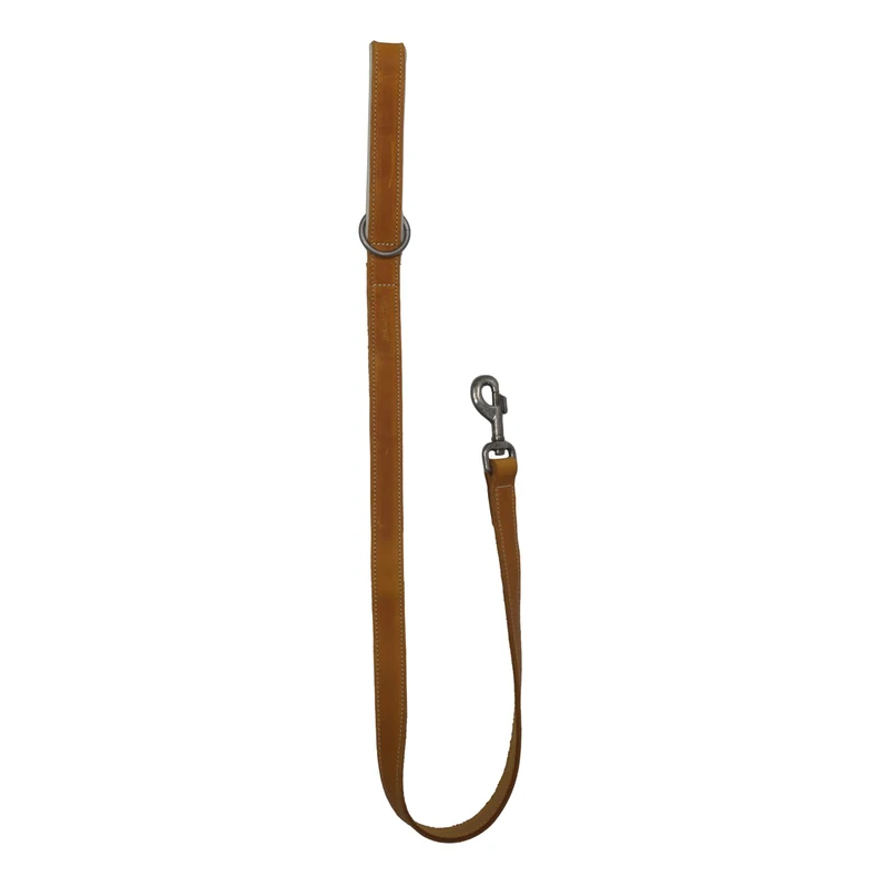 JACK AND VANILLA, Genuine Leather Lead 25 mm x 100 cm, Stylish Cognac Design, Durable and Comfortable, Ideal for Walking with Your Pet, Modena Model - Image 1