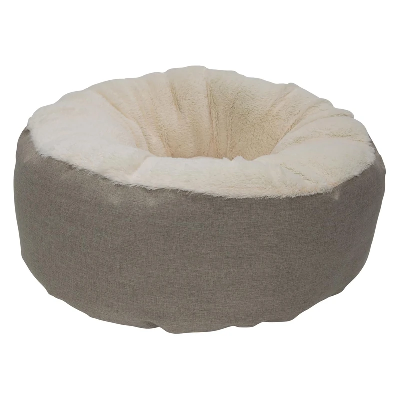 JACK AND VANILLA, Raised Bed for Dogs and Cats, Optimal Comfort, Modern Design, Easy to Transport, Durable Materials, Dimensions 50 x 50 x 23 cm, Sand Colour