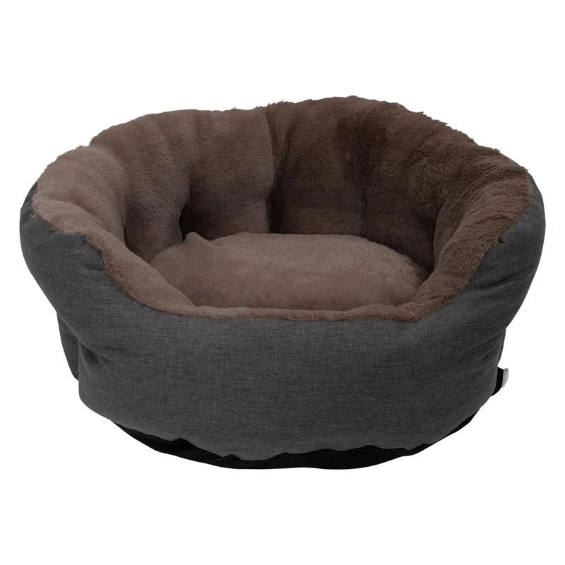 JACK AND VANILLA, Sofa for Dogs and Cats, Optimal Comfort, Elegant Design, Durable Materials, Non-Slip Base, Easy to Care, Dimensions 50 x 40 x 28 cm, Dark Grey - Image 1
