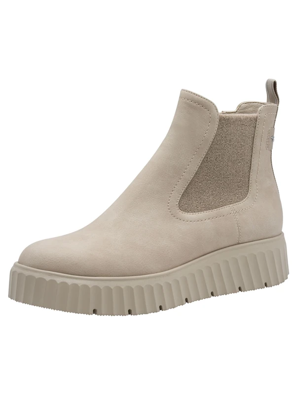 Tamaris Women's Flat Ankle Boots 1-25420-45, lightgrey, 6 UK - Image 1