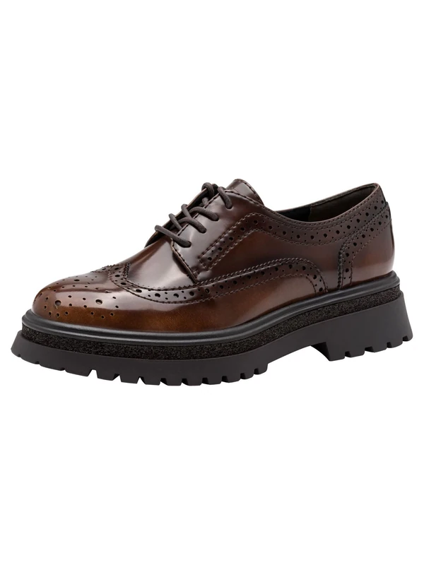 Tamaris Women's Damen Lace-up 1-23619-45 Oxford Flat, Muscat, 5 UK