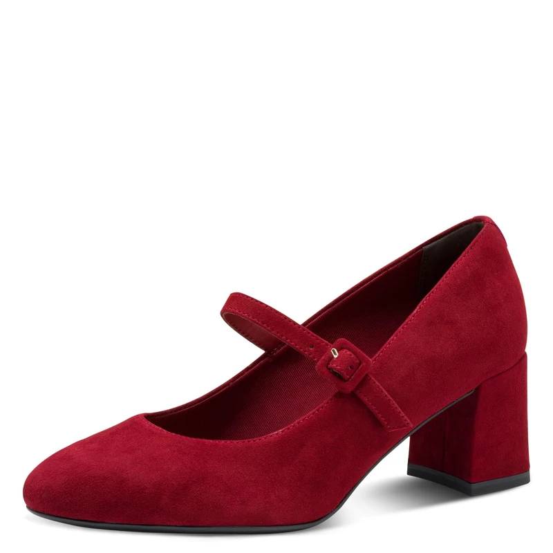 Tamaris 1-22460-45 Women's Pump with Strap, Merlot, 5 UK