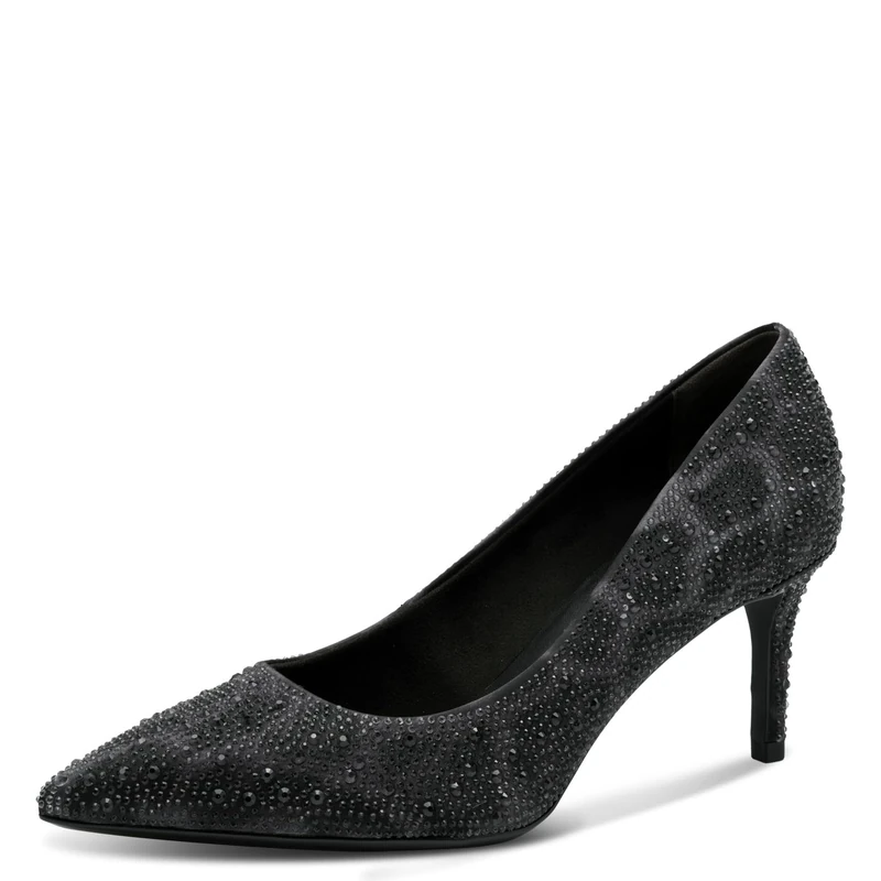 Tamaris Women's Vegan Court Shoes, Grey Leopard, 5 UK