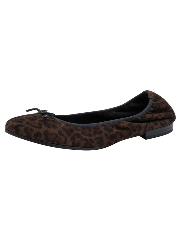 Tamaris Ballerina Women's Elegant, Mocha Leopard, 5 UK