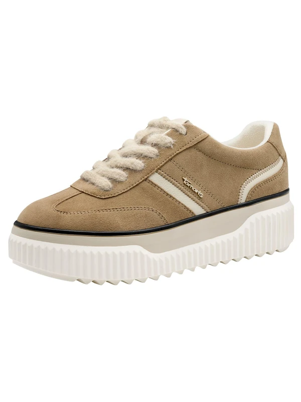Tamaris Women's Flat Lace-Up Shoes, Camel, 6 UK