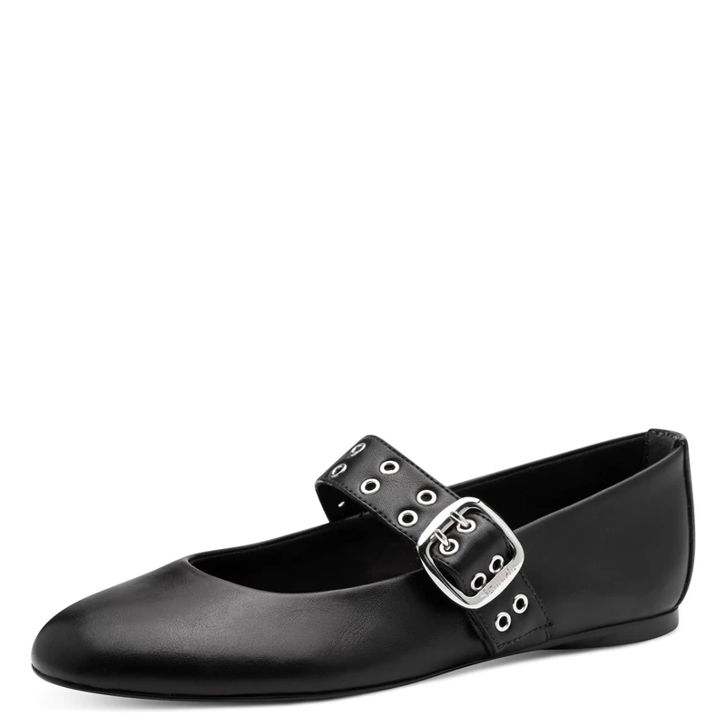 Tamaris Women's 1-22169-45 Ballet Flats, Black, 8 UK