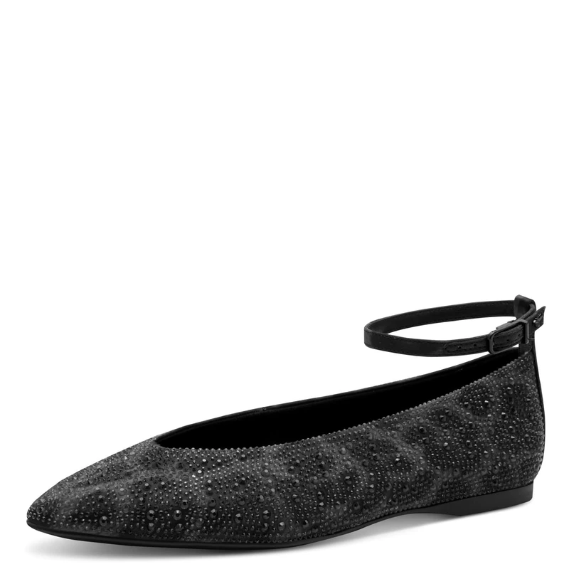 Tamaris Women's Ballerina Strap 1-22162-45 Ballet Flats, Grey Leopard, 6 UK