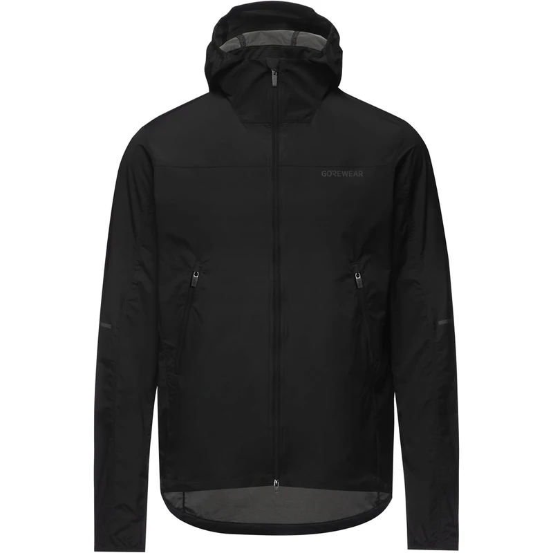 GORE WEAR Mens Fernflow Hooded Windbreaker Jacket, Black, L EU