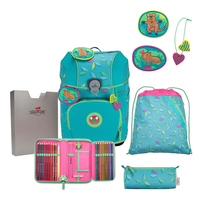 DerDieDas Unisex Kid's ErgoFlex Tiny Superflash Set, Turquoise, Medium - Image 1