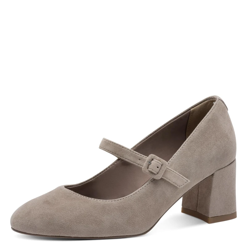 Tamaris 1-22460-45 Women's Pump with Strap, Taupe, 6 UK