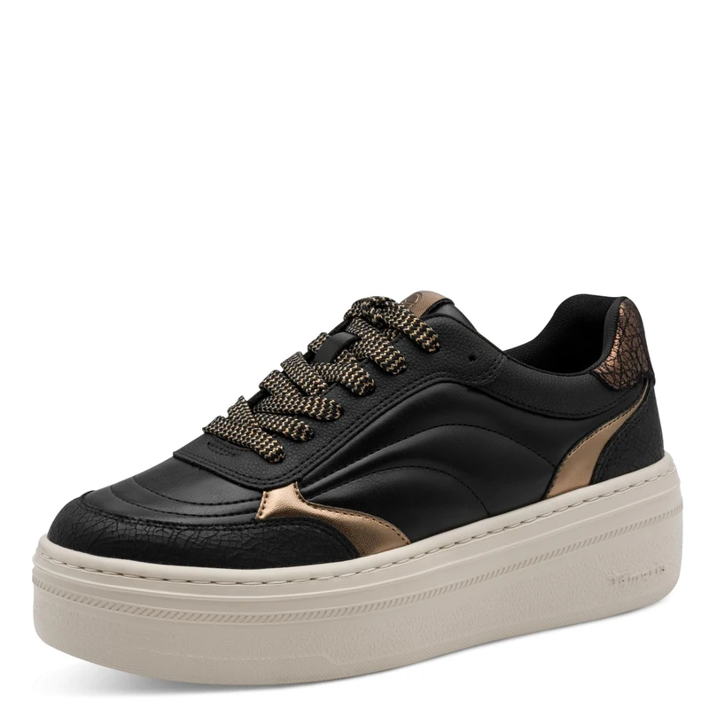 Tamaris Women's 1-23756-45 Trainers, Black Bronce, 4 UK