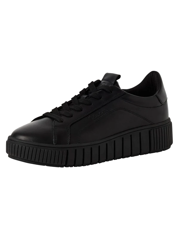 Tamaris Women's Low 1-23708-45 Trainers, Black Leather, 40 EU, Black (Black Leather), 8 UK - Image 1