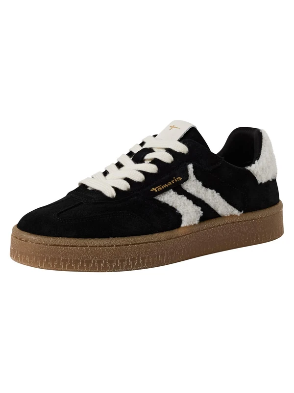 Tamaris Women's 1-23723-44 Sneaker, Black Fur, 6.5 UK