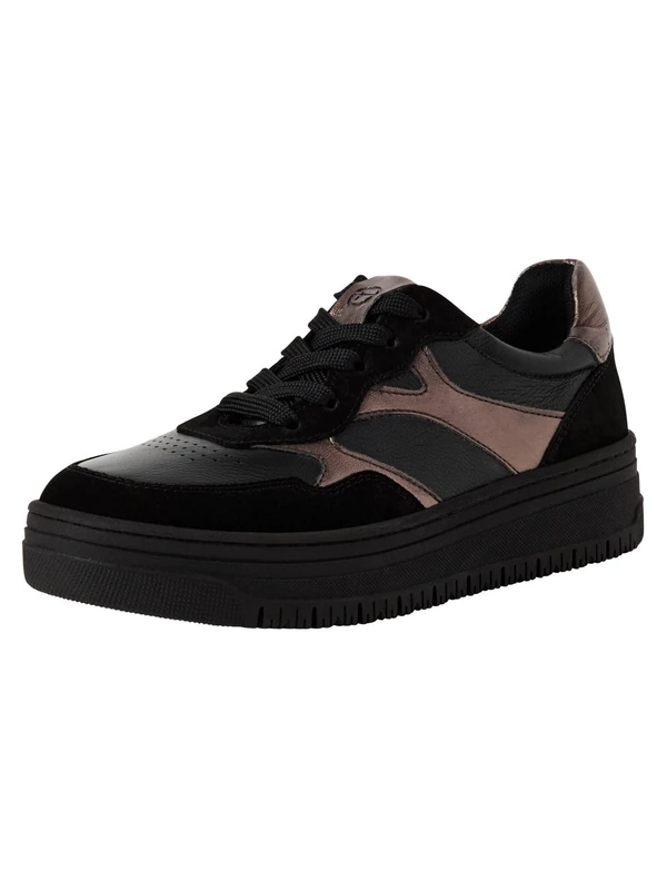Tamaris Women's Low 1-23717-45 Trainers, Black Comb, 38 EU, Black (Black Comb), 6 UK