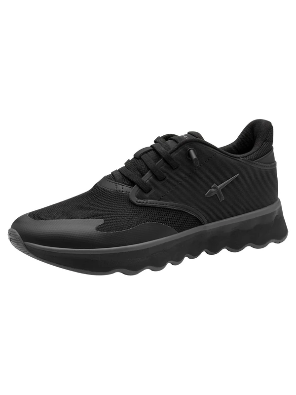 Tamaris Women's Low 1-23700-44 Trainers, Plain Black, 6 UK