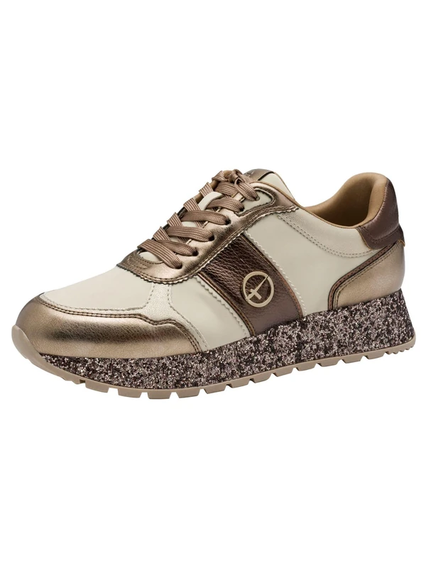 Tamaris Women's Damen Sneaker Low 1-23727-42, Champagne Glam, 6 UK