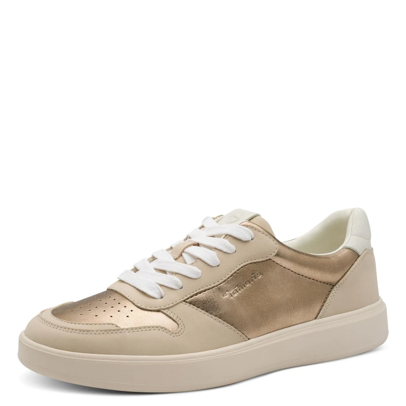 Tamaris Women's Vegan Lace-Up Shoes, Gold Comb, 36 EU - Image 1