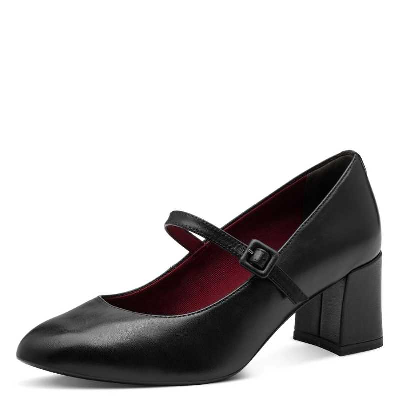 Tamaris Women's Elegant Court Shoes, Black (Black Leather), 7.5 UK