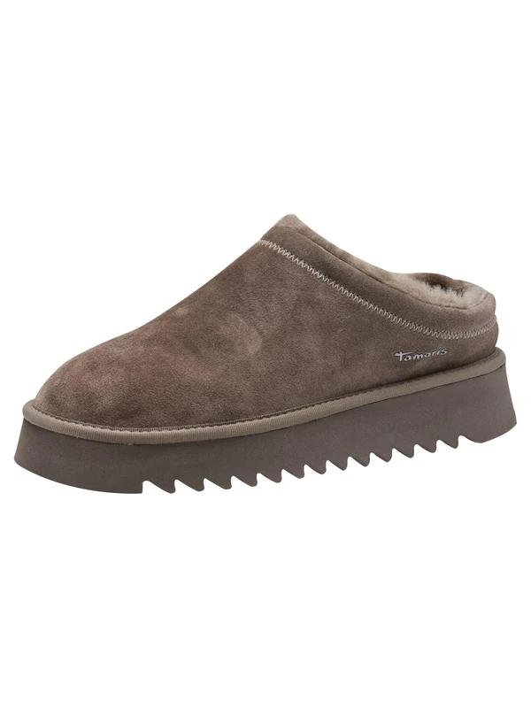 Tamaris Women's Mule 1-27300-45 Slippers, Taupe, 39 EU, taupe, 7 UK
