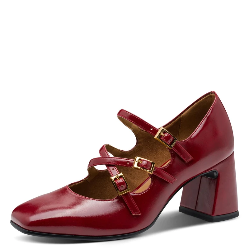 Tamaris Women's Damen Pump with Strap 1-22458-45, red, 9 UK