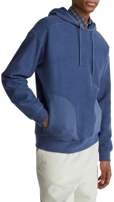 United Colors of Benetton Men's Hooded Sweatshirt, blue, XXL