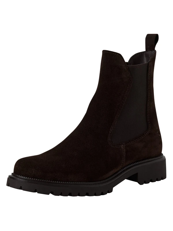 Tamaris Women's Flat Boots, mocha, 6 UK