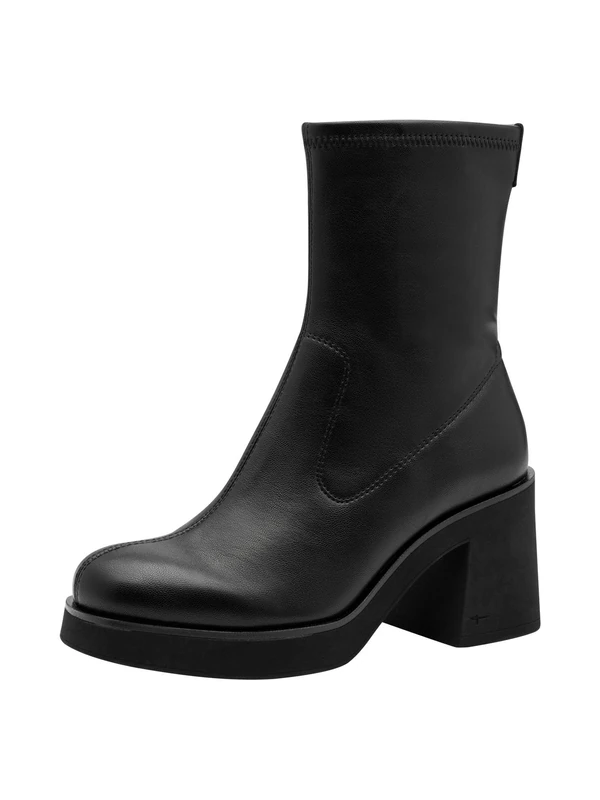Tamaris Women's Damen Boot Heel 1-25313-45 Ankle, Black, 6.5 UK