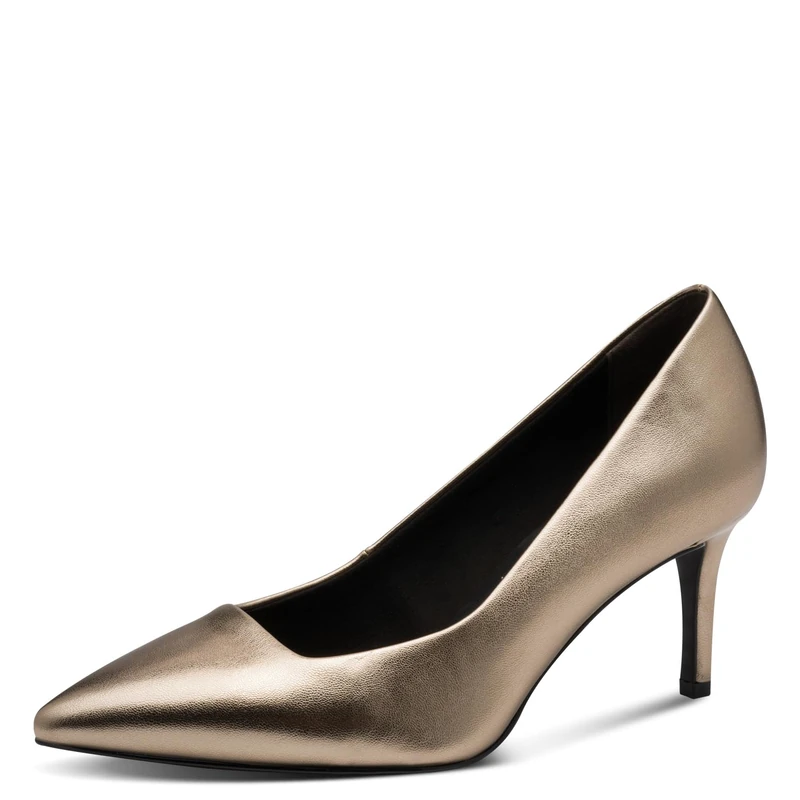 Tamaris Women's Vegan Court Shoes, Bronce, 7.5 UK