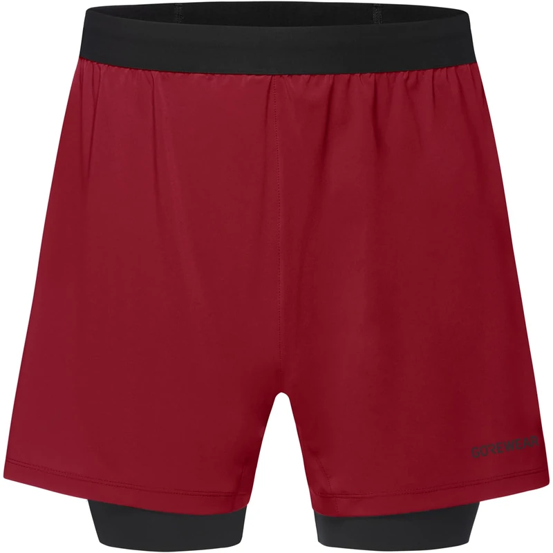 GORE WEAR CONCURVE 5” 2in1 Shorts Mens, Utility Red/Black, M