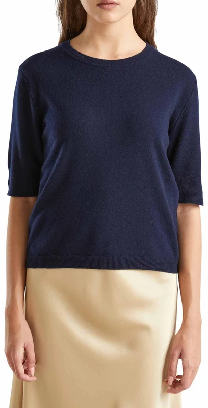 United Colors of Benetton Jersey G/C M/M, Blue, XXS