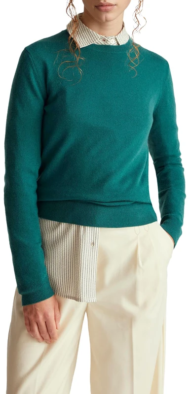 United Colors of Benetton Women's Maglia G/C M/L 1002d1k01 Sweater, Green, XXS