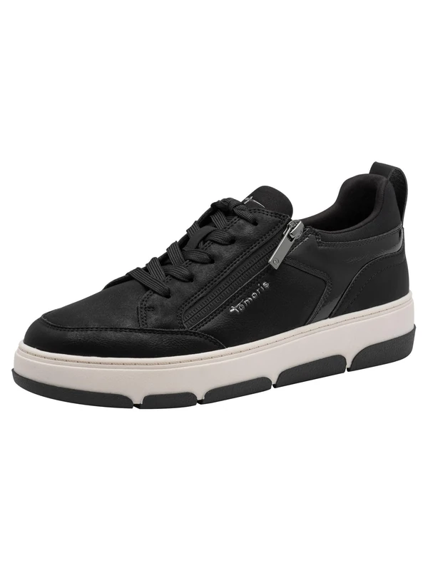 Tamaris Women's Vegan Lace-Up Shoes, Black, 6.5 UK