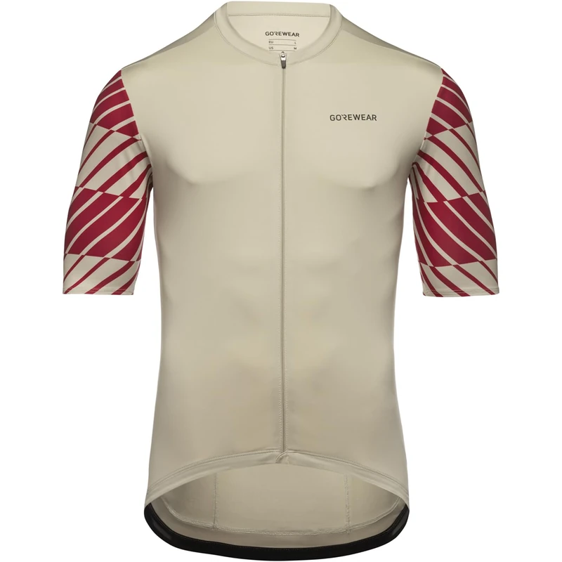 GORE WEAR SWIFTRIDE Optical Jersey Mens, Tech Beige/Utility Red, XL