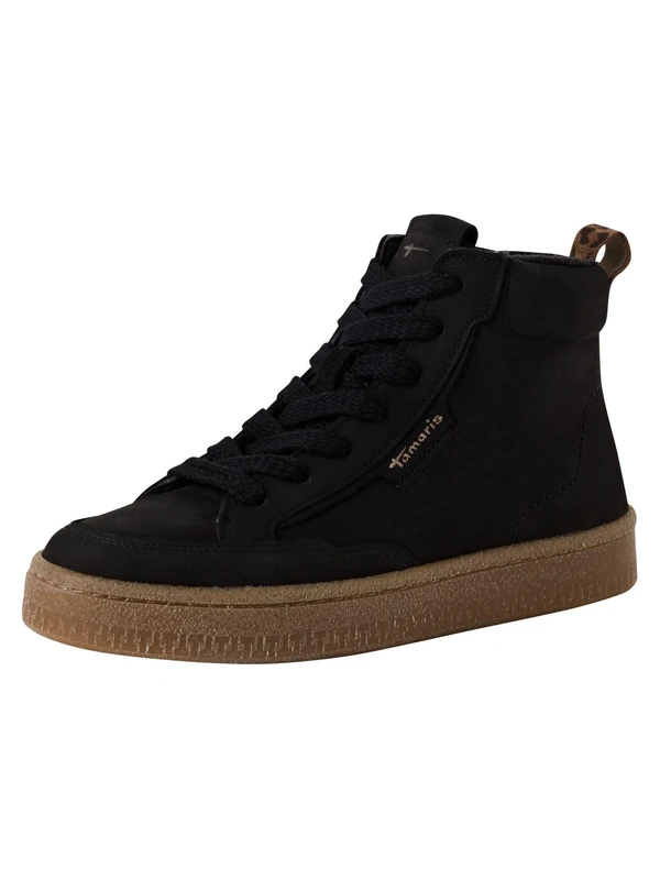 Tamaris Women's Leather Boots, black, 7.5 UK