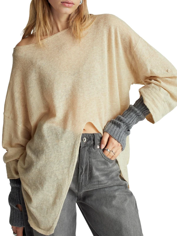 United Colors of Benetton Women's Sweater, Beige, L