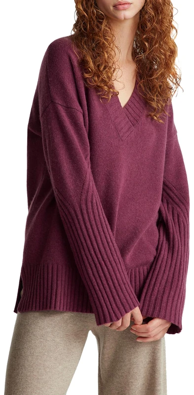 United Colors of Benetton Women's Sweater, Purple, XL
