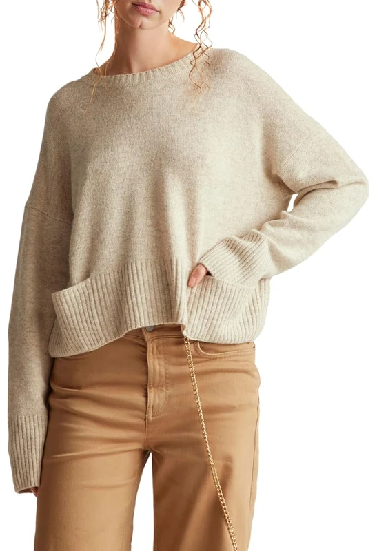 United Colors of Benetton Women's Sweater, Beige, M
