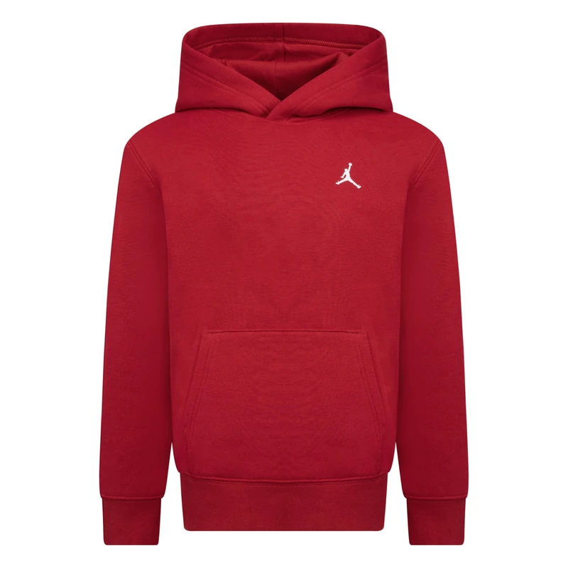 Jordan Brooklyn Big Kids Fleece Hoodie (95D232-R78, Gym Red) - Image 1