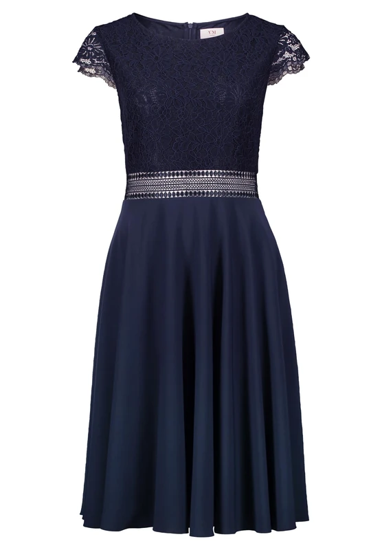 Vera Mont Women's Lace Evening Dress, Blue, 6